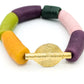 BIGUINE- Bracelet coloré africain en perles Krobo- poids Akan-